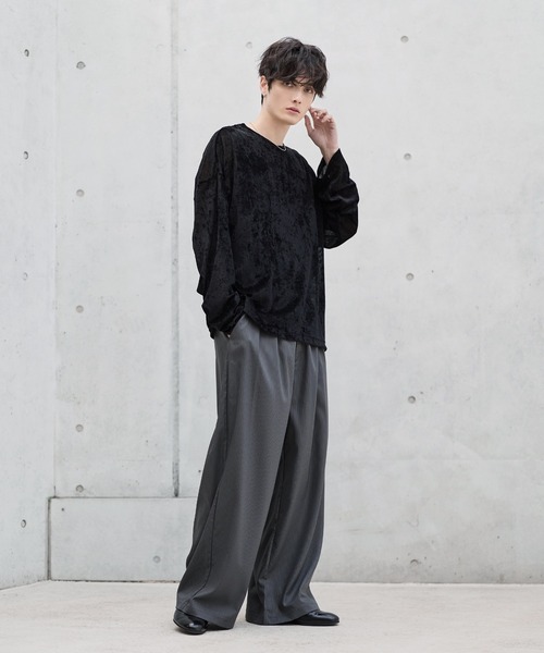 ASTRONOMY（アストロノミー）の「ベロアロンT（Tシャツ/カットソー・メンズ・ブラウン/グレー/ブラック・S/M/L/XL）」の19枚目の写真