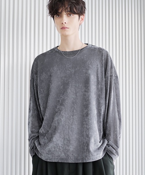 ASTRONOMY（アストロノミー）の「ベロアロンT（Tシャツ/カットソー・メンズ・ブラウン/グレー/ブラック・S/M/L/XL）」の21枚目の写真