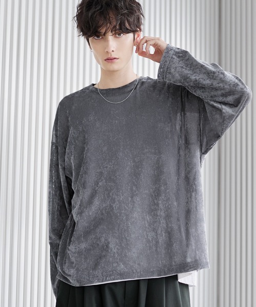 ASTRONOMY（アストロノミー）の「ベロアロンT（Tシャツ/カットソー・メンズ・ブラウン/グレー/ブラック・S/M/L/XL）」の22枚目の写真