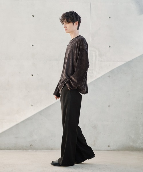 ASTRONOMY（アストロノミー）の「ベロアロンT（Tシャツ/カットソー・メンズ・ブラウン/グレー/ブラック・S/M/L/XL）」の5枚目の写真