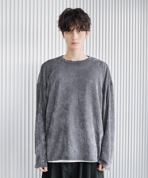 ASTRONOMY（アストロノミー）の「ベロアロンT（Tシャツ/カットソー・メンズ・ブラウン/グレー/ブラック・S/M/L/XL）」の6枚目の写真