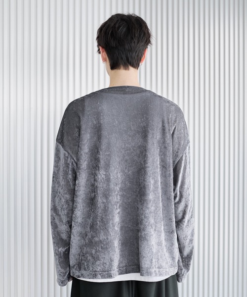 ASTRONOMY（アストロノミー）の「ベロアロンT（Tシャツ/カットソー・メンズ・ブラウン/グレー/ブラック・S/M/L/XL）」の8枚目の写真