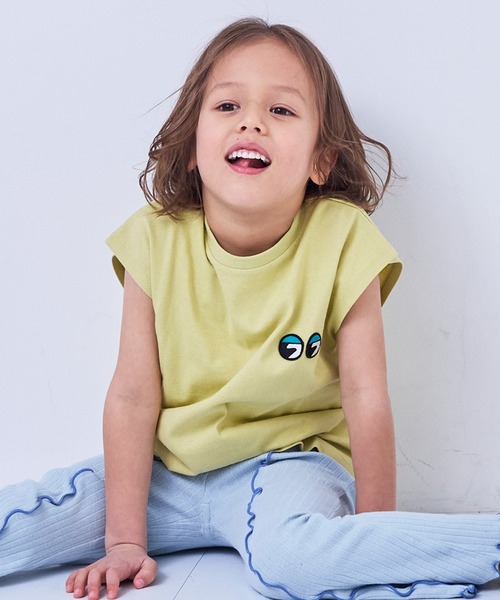 Life Support Products(ライフサポートプロダクツ)の「【オーガニックコットン】ボックスタンクトップ(タンクトップ・キッズ・ピンク/ブルー/イエロー/チャコール/ホワイト・110/100/95/90/80/150/140/130/120)」の1枚目の写真