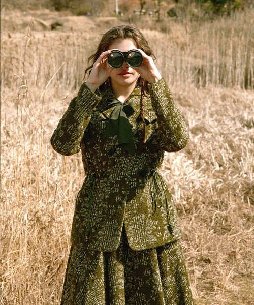 Jacquard Wool Safari Jacket