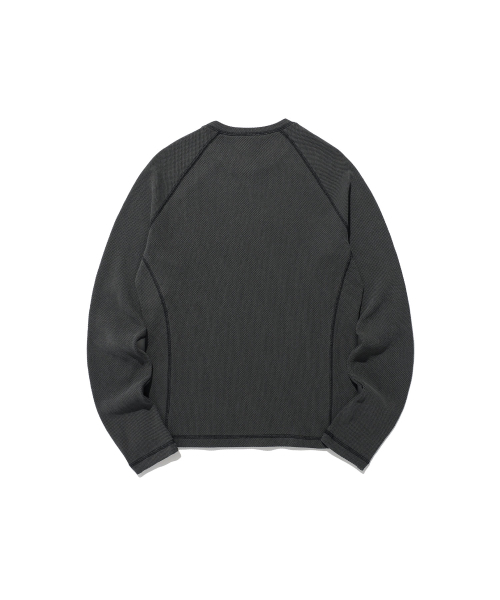 NICE GHOST CLUB(ナイスゴーストクラブ)の「DOLL AND THE GIRL WAFFLE L/S TEE_CHARCOAL(NG2ESUT550A)(Tシャツ/カットソー・レディース・その他・S/L/M)」の2枚目の写真