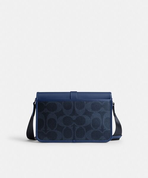 COACH メッセンジャーバッグ 青 COACH（コーチ）の「リーグ メッセンジャー バッグ・ミックスド
