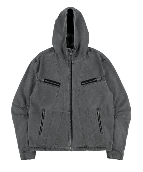 THECOLDESTMOMENT(ザコールデストモーメント)の「TCM technical jacket (black)(デニムジャケット・レディース・その他・M)」の2枚目の写真