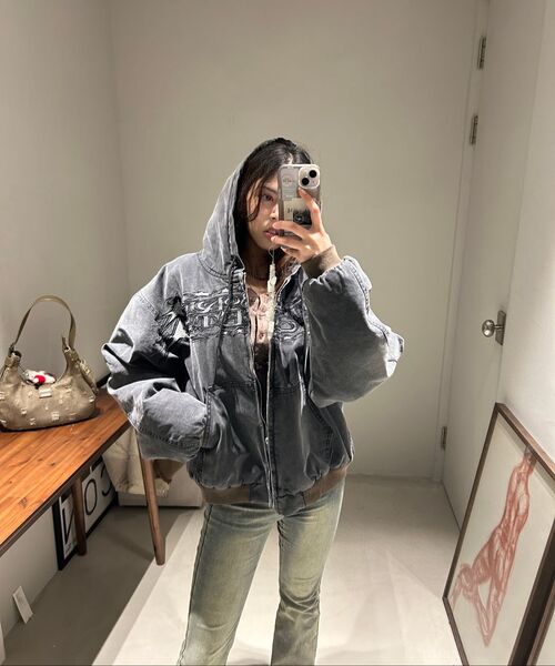 THECOLDESTMOMENT(ザコールデストモーメント)の「TCM technical jacket (black)(デニムジャケット・レディース・その他・M)」の6枚目の写真