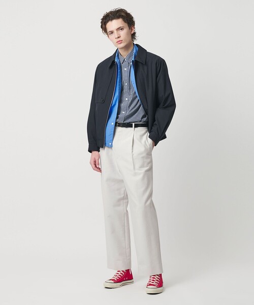 BEAUTY&YOUTH UNITED ARROWS（ビューティーアンドユースユナイテッドアローズ）の「フィブリル コットン スラックス NO.9（スラックス・メンズ・ネイビー/ライトグレー・S/XL/L/M）」の20枚目の写真