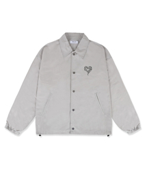 ambler（エムブラー）の「AMBLER SUNSET オーバーサイズ コーチジャケット AOU101 (グレー)（ナイロンジャケット）」
