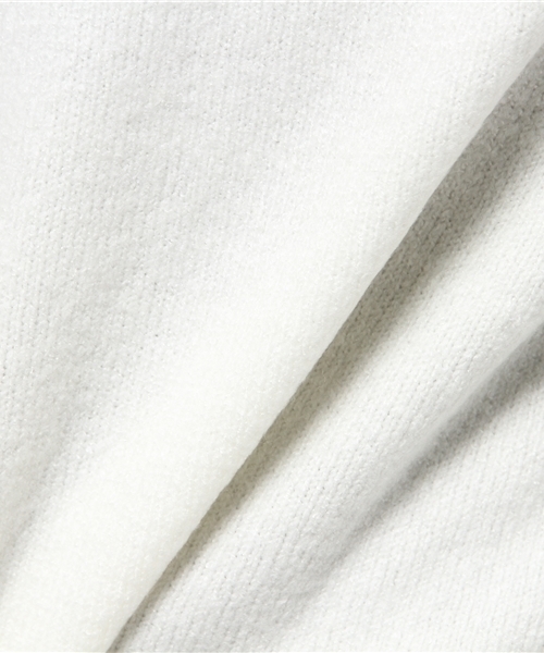 MOUSSY（マウジー）の「BOTTLE NECK LOOSE KNIT TOPS（ニット/セーター・レディース・ライトブルー/オフホワイト/キャメル・FREE）」の4枚目の写真