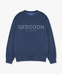 GEECOON（ジークーン）の「ピグメントダイシグネチャーロゴスウェットシャツ GEE257-106 ブルー（スウェット）」