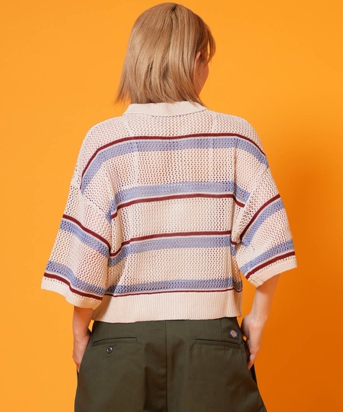 ムラサキスポーツ(ムラサキスポーツ)の「BEVERY HILLS P.C/ビバリーヒルズポロクラブ レディース 半袖 ポロシャツ 6287-9752(ポロシャツ・レディース・アイボリー/ライトグリーン/ネイビー・M)」の5枚目の写真