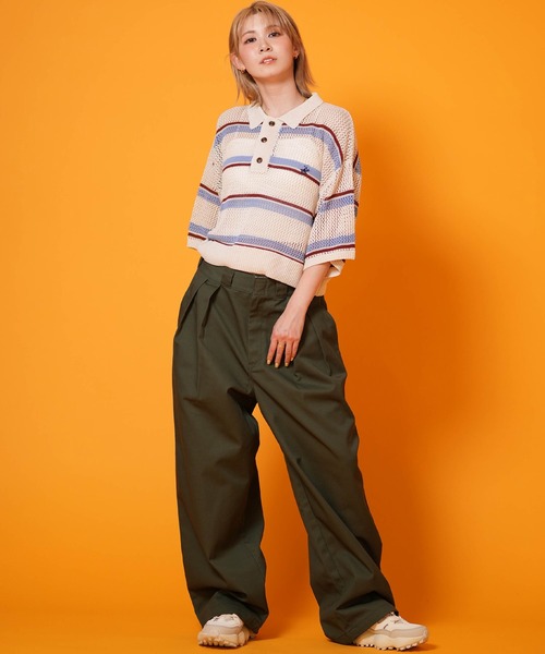 ムラサキスポーツ(ムラサキスポーツ)の「BEVERY HILLS P.C/ビバリーヒルズポロクラブ レディース 半袖 ポロシャツ 6287-9752(ポロシャツ・レディース・アイボリー/ライトグリーン/ネイビー・M)」の6枚目の写真