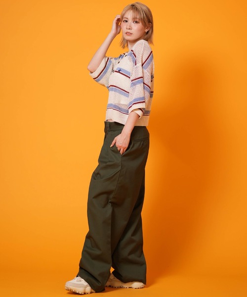 ムラサキスポーツ(ムラサキスポーツ)の「BEVERY HILLS P.C/ビバリーヒルズポロクラブ レディース 半袖 ポロシャツ 6287-9752(ポロシャツ・レディース・アイボリー/ライトグリーン/ネイビー・M)」の8枚目の写真