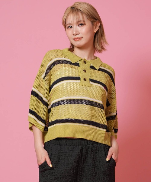 ムラサキスポーツ(ムラサキスポーツ)の「BEVERY HILLS P.C/ビバリーヒルズポロクラブ レディース 半袖 ポロシャツ 6287-9752(ポロシャツ・レディース・アイボリー/ライトグリーン/ネイビー・M)」の10枚目の写真