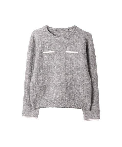 Petal-Edge Collar Knit Top（ニット/セーター）｜Her lip to（ハー