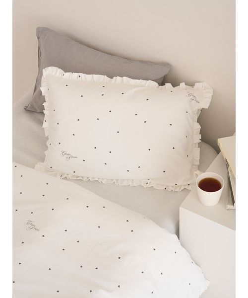 gelato pique Sleep（ジェラートピケスリープ）の「【Sleep】【ONLINE限定カラーあり】バリエーションプリント寝具2点セット（シングル）（寝具・レディース・ブルー/アイボリー/ライトグレー/ピンク・S）」の5枚目の写真