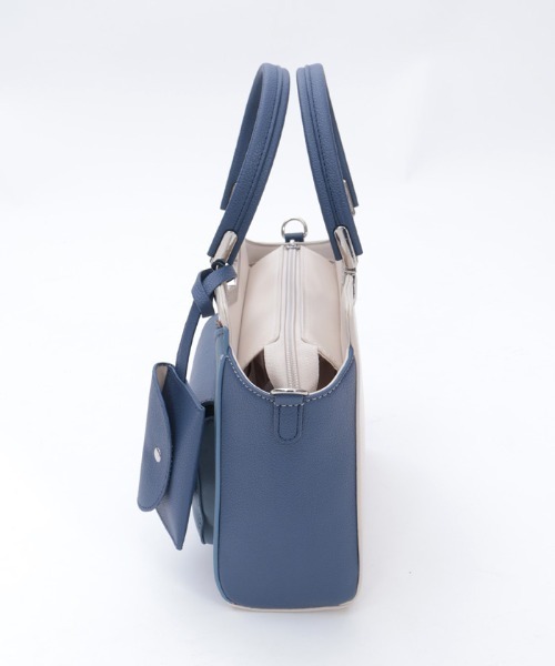 axes femme（アクシーズファム）の「エンボスフラップ配色バッグ（ボストンバッグ・レディース・ネイビー/グリーン/ピンク・FREE）」の12枚目の写真