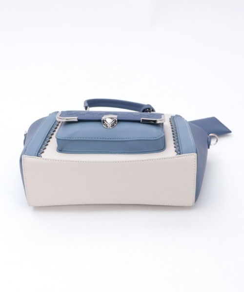 axes femme（アクシーズファム）の「エンボスフラップ配色バッグ（ボストンバッグ・レディース・ネイビー/グリーン/ピンク・FREE）」の19枚目の写真