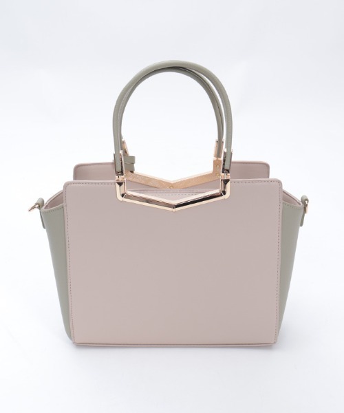 axes femme（アクシーズファム）の「エンボスフラップ配色バッグ（ボストンバッグ・レディース・ネイビー/グリーン/ピンク・FREE）」の22枚目の写真