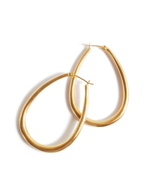 Ops.(オプス)の「ピアス 金属アレルギー対応 フープピアス シルバー925 ゴールド 【Tilk ティルク】(ピアス(両耳用)・レディース・シルバー・ONE SIZE)」の3枚目の写真