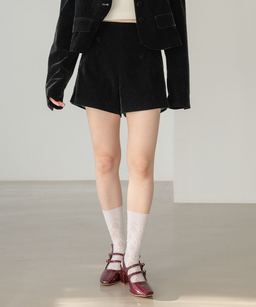 Heather(ヘザー)の「アソートコンパクトショートパンツ 645552(その他パンツ・レディース・グレー/ブラック・FREE)」の2枚目の写真