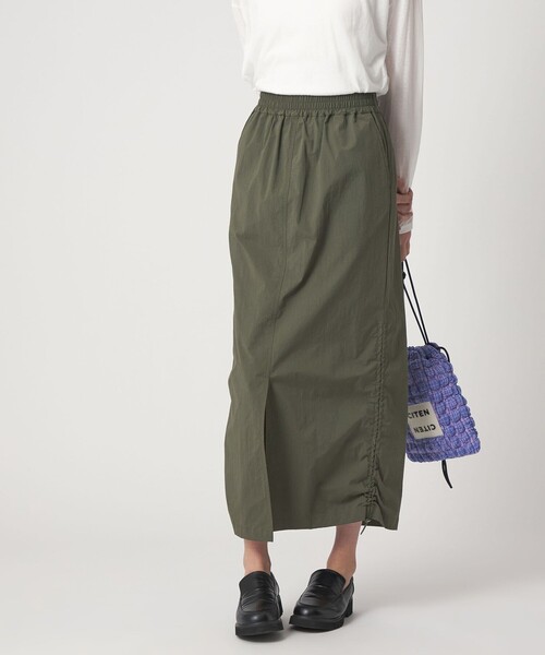 CITEN（シテン）の「＜CITEN＞ユーティリティスカート（スカート・レディース・ブラック/オリーブ/ベージュ・M/S）」の3枚目の写真
