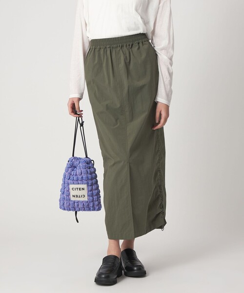 CITEN（シテン）の「＜CITEN＞ユーティリティスカート（スカート・レディース・ブラック/オリーブ/ベージュ・M/S）」の18枚目の写真