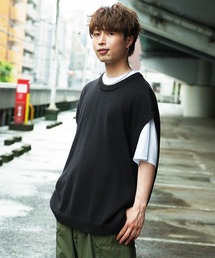 En serio TOKYO（エンソリオトーキョー）の「【Beno】半袖ニット（ニット/セーター）」