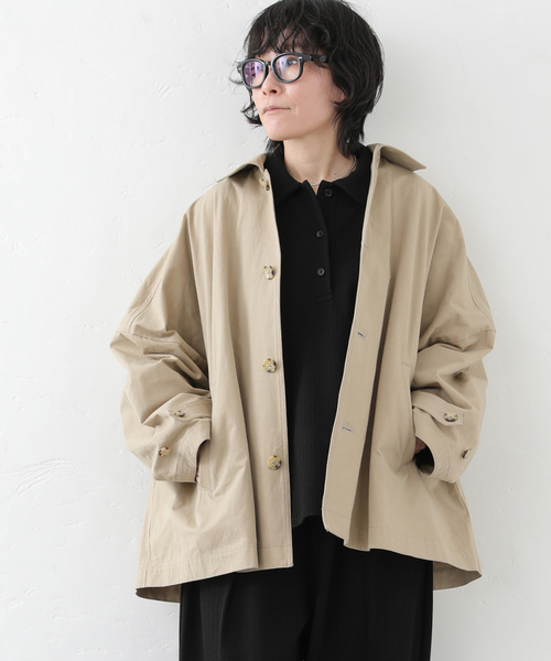 JOURNAL STANDARD LUXE（ジャーナルスタンダード　ラックス）の「ハイカウントツイル BIGコート（その他アウター・レディース・ベージュ・SMALL/MEDIUM）」の4枚目の写真