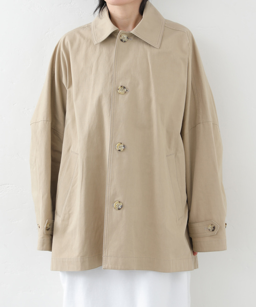 JOURNAL STANDARD LUXE（ジャーナルスタンダード　ラックス）の「ハイカウントツイル BIGコート（その他アウター・レディース・ベージュ・SMALL/MEDIUM）」の7枚目の写真