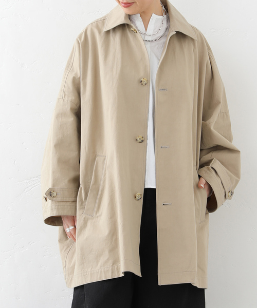 JOURNAL STANDARD LUXE（ジャーナルスタンダード　ラックス）の「ハイカウントツイル BIGコート（その他アウター・レディース・ベージュ・SMALL/MEDIUM）」の12枚目の写真