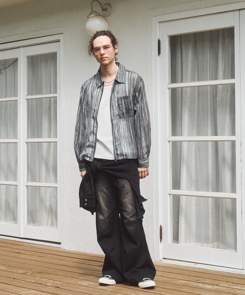 CASPER JOHN(キャスパージョン)の「Tie dye summer blouson/タイダイシアーサマーブルゾン(ブルゾン・メンズ・ホワイト/ブラック・MEDIUM/LARGE/SMALL/X-SMALL)」の6枚目の写真