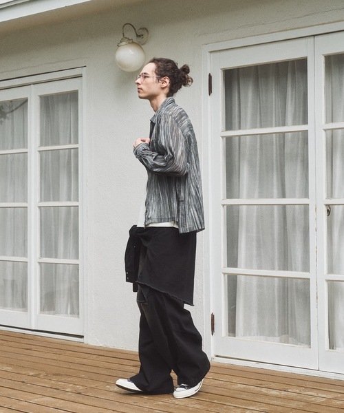 CASPER JOHN(キャスパージョン)の「Tie dye summer blouson/タイダイシアーサマーブルゾン(ブルゾン・メンズ・ホワイト/ブラック・MEDIUM/LARGE/SMALL/X-SMALL)」の7枚目の写真