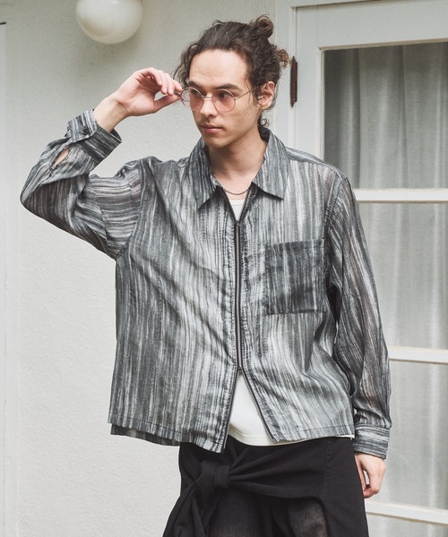 CASPER JOHN(キャスパージョン)の「Tie dye summer blouson/タイダイシアーサマーブルゾン(ブルゾン・メンズ・ホワイト/ブラック・MEDIUM/LARGE/SMALL/X-SMALL)」の3枚目の写真