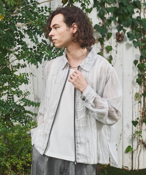 CASPER JOHN(キャスパージョン)の「Tie dye summer blouson/タイダイシアーサマーブルゾン(ブルゾン・メンズ・ホワイト/ブラック・MEDIUM/LARGE/SMALL/X-SMALL)」の8枚目の写真