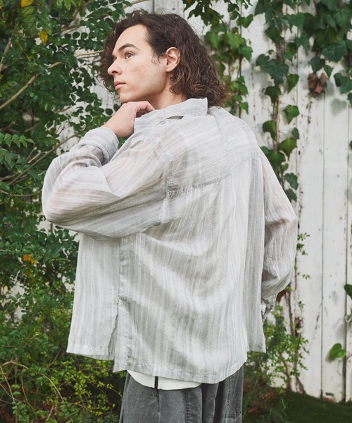 CASPER JOHN(キャスパージョン)の「Tie dye summer blouson/タイダイシアーサマーブルゾン(ブルゾン・メンズ・ホワイト/ブラック・MEDIUM/LARGE/SMALL/X-SMALL)」の9枚目の写真