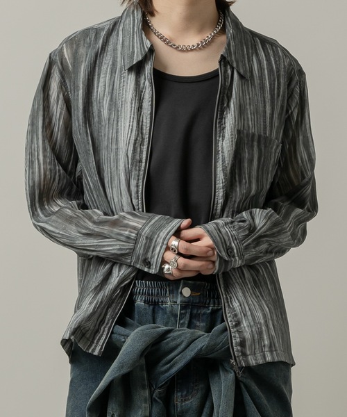 CASPER JOHN(キャスパージョン)の「Tie dye summer blouson/タイダイシアーサマーブルゾン(ブルゾン・メンズ・ホワイト/ブラック・MEDIUM/LARGE/SMALL/X-SMALL)」の11枚目の写真