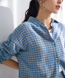 coen | リネンレーヨンレギュラーカラーシャツ【インフルエンサー紹介アイテム】(シャツ/ブラウス)