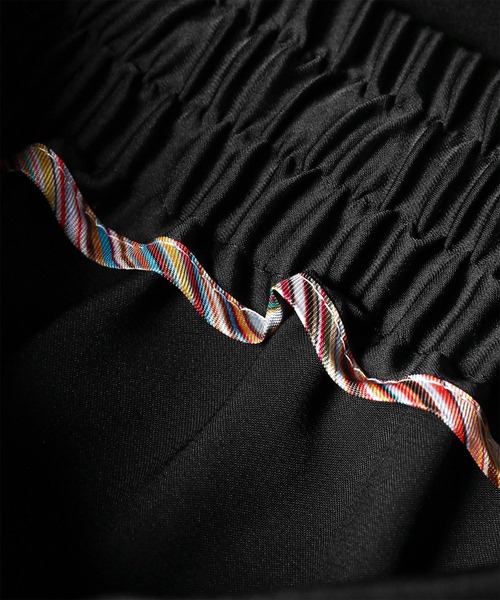 Paul Smith(ポールスミス)の「ウィメンズ サテン ストレートパンツ / 165033 255T(その他パンツ・レディース・ブラック/カーキ・40)」の6枚目の写真