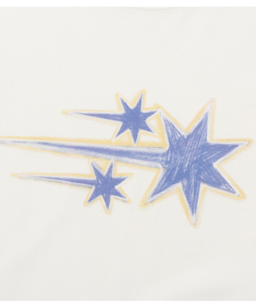 NICE GHOST CLUB（ナイスゴーストクラブ）の「DRAWING 3STAR LS TEE_WHITE(NG2GSUT560A)（Tシャツ/カットソー・レディース・ホワイト・SMALL/MEDIUM/LARGE）」の5枚目の写真