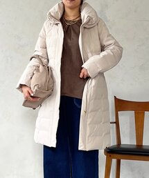 ストレッチダウンロングコート