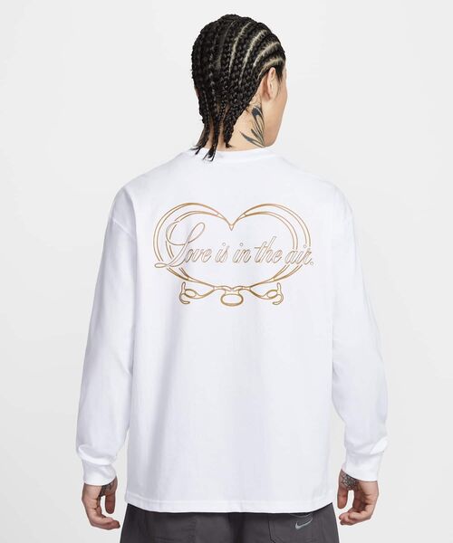 NIKE(ナイキ)の「ナイキ スポーツウェア ロングスリーブ Tシャツ / Nike Sportswear Long-Sleeve T-Shirt IO9761-100 White(Tシャツ/カットソー・メンズ・ホワイト・XL/2XL/S/M/L)」の6枚目の写真