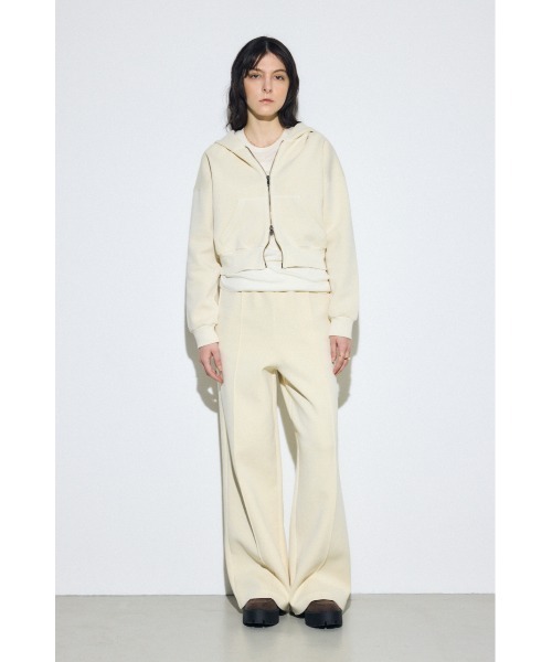 AZUL by moussy（アズールバイマウジー）の「ピグメントダブルジップフーディー（パーカー・レディース・ライトブラック/アイボリー/カーキ・FREE）」の9枚目の写真