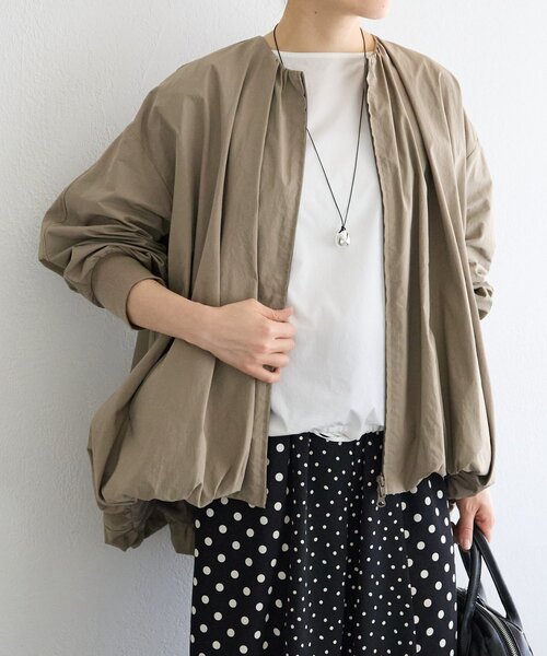 BEARDSLEY（ビアズリー）の「ソデパフバルーンブルゾン（ブルゾン・レディース・モカ/ブラック・FREE）」の3枚目の写真