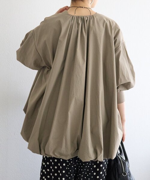 BEARDSLEY（ビアズリー）の「ソデパフバルーンブルゾン（ブルゾン・レディース・モカ/ブラック・FREE）」の5枚目の写真