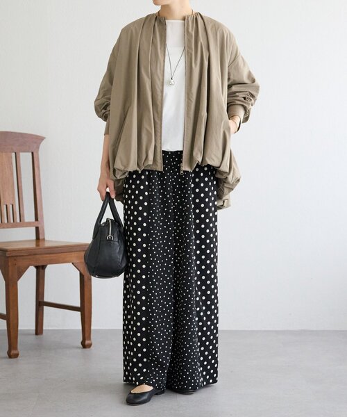 BEARDSLEY（ビアズリー）の「ソデパフバルーンブルゾン（ブルゾン・レディース・モカ/ブラック・FREE）」の7枚目の写真