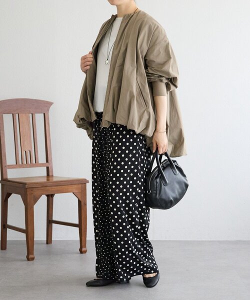 BEARDSLEY（ビアズリー）の「ソデパフバルーンブルゾン（ブルゾン・レディース・モカ/ブラック・FREE）」の8枚目の写真