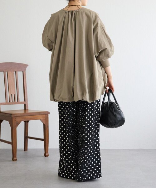 BEARDSLEY（ビアズリー）の「ソデパフバルーンブルゾン（ブルゾン・レディース・モカ/ブラック・FREE）」の9枚目の写真